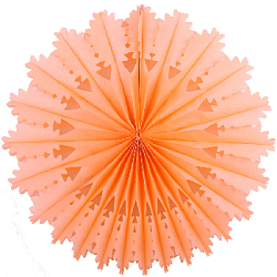 Снежинка ажурная 50 см персиковый
