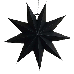 Звезда 45 см девятиконечная, черный